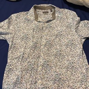 Men’s fun button up shark shirt